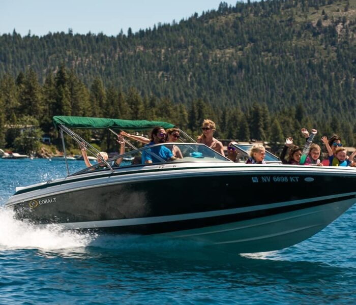 24 Cobalt Boat with Family